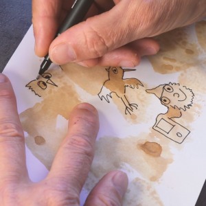 Kaffebilleder med kunstner Ole Grøn